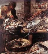 SNYDERS, Frans The Fishmonger France oil painting reproduction